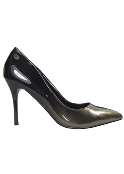 Ombre szpilki czarno złote buty damskie ze sklepu Kokietki w kategorii Czółenka - zdjęcie 106047225