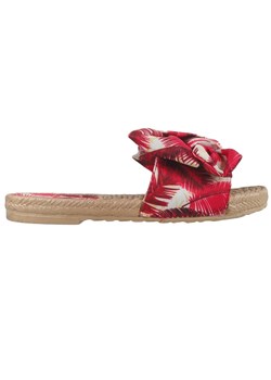 Czerwone klapki damskie płaskie buty letnie ze sklepu Kokietki w kategorii Espadryle damskie - zdjęcie 106048336
