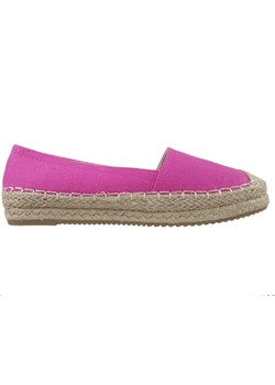 Różowe espadryle płaskie półbuty buty damskie ze sklepu Kokietki w kategorii Espadryle damskie - zdjęcie 106048369