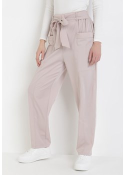 Beżowe Spodnie Peness ze sklepu Born2be Odzież w kategorii Spodnie damskie - zdjęcie 106208465