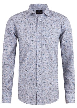koszula męska di selentino szara slim fit ze sklepu Royal Shop w kategorii Koszule męskie - zdjęcie 106321326