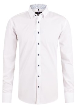 koszula męska di selentino biała classic fit ze sklepu Royal Shop w kategorii Koszule męskie - zdjęcie 106321338