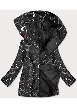 Damska kurtka we wzory czarna (7720) ze sklepu goodlookin.pl w kategorii Kurtki damskie - zdjęcie 106363858