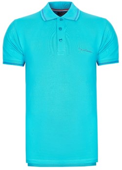 Koszulka Polo Pierre Cardin Custom Fit Blue ze sklepu dewear.pl w kategorii T-shirty męskie - zdjęcie 106376347