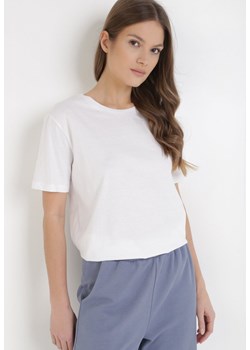 Biały T-shirt Keatris ze sklepu Born2be Odzież w kategorii Bluzki damskie - zdjęcie 106434287