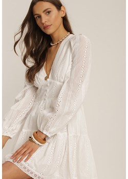 Biała Sukienka Arierith ze sklepu Renee odzież w kategorii Sukienki - zdjęcie 106811065