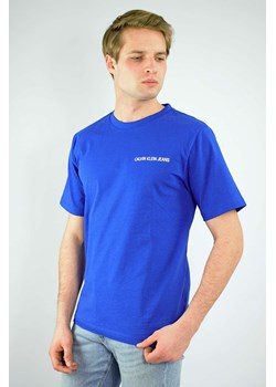 t-shirt męski calvin klein niebieski ze sklepu Royal Shop w kategorii T-shirty męskie - zdjęcie 107005238
