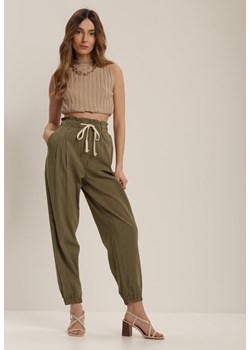 Zielone Spodnie Nethiphoia ze sklepu Renee odzież w kategorii Spodnie damskie - zdjęcie 107313527
