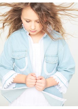 Jeansowa narzutka dziecięca Anima by Justyna Steczkowska ze sklepu Eye For Fashion w kategorii Kurtki dziewczęce - zdjęcie 107390715