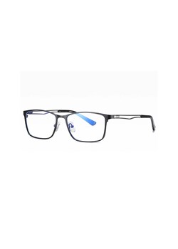 Męskie okulary do komputera TV smartfona BLUE LIGHT zerówki czarne 2554A ze sklepu Stylion w kategorii Okulary zerówki męskie - zdjęcie 107778305