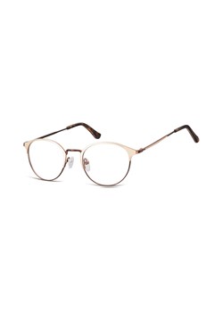 Oprawki okularowe Lenonki damskie stalowe Sunoptic 973C złoto-kawowe ze sklepu Stylion w kategorii Okulary korekcyjne damskie - zdjęcie 107783498