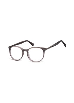Okrągłe Okulary oprawki zerówki korekcyjne Sunoptic AC39E ciemnoszare transparentne ze sklepu Stylion w kategorii Okulary zerówki męskie - zdjęcie 107783836