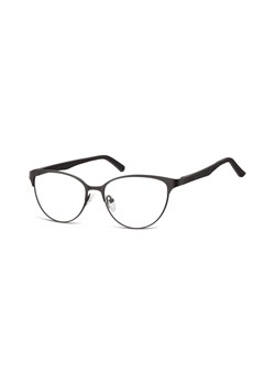 Oprawki okularowe kocie oczy damskie stalowe,giętki zausznik Sunoptic 980 czarne ze sklepu Stylion w kategorii Okulary korekcyjne damskie - zdjęcie 107783858