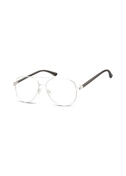 Okulary oprawki Pilotki zerówki metalowe korekcyjne 931A srebrne + czarne ze sklepu Stylion w kategorii Okulary zerówki męskie - zdjęcie 107784039