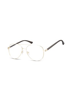 Okulary oprawki Pilotki zerówki metalowe korekcyjne 931D złote + czarne ze sklepu Stylion w kategorii Okulary zerówki męskie - zdjęcie 107784045