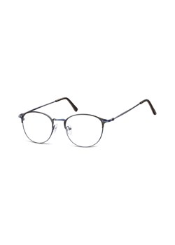Lenonki okrągłe Okulary oprawki optyczne 933B niebieskie + czarne ze sklepu Stylion w kategorii Oprawki do okularów męskich - zdjęcie 107784079