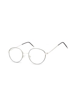 Lenonki Okulary oprawki optyczne 929 srebrne + czarne ze sklepu Stylion w kategorii Oprawki do okularów męskich - zdjęcie 107784139