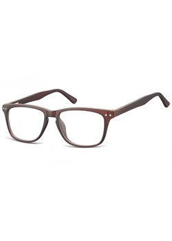 Okulary oprawki korekcyjne Nerdy zerówki Sunoptic CP136C ciemnobrązowe ze sklepu Stylion w kategorii Okulary zerówki męskie - zdjęcie 107784427