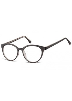 Okulary oprawki korekcyjne okrągłe Lenonki zerówki Sunoptic CP140A czarne + przezroczyste ze sklepu Stylion w kategorii Okulary zerówki męskie - zdjęcie 107784455