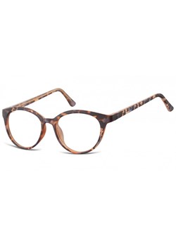 Okulary oprawki korekcyjne okrągłe Lenonki zerówki Sunoptic CP140F szylkret mix ze sklepu Stylion w kategorii Okulary zerówki męskie - zdjęcie 107784465