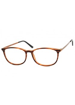 Okulary oprawki korekcyjne Nerdy zerówki Sunoptic CP143G brązowe-imitacja drewna ze sklepu Stylion w kategorii Okulary zerówki męskie - zdjęcie 107784516