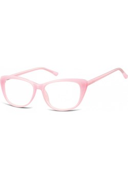 Okulary oprawki korekcyjne Kocie Oczy zerówki Sunoptic CP129B różowe ze sklepu Stylion w kategorii Okulary zerówki męskie - zdjęcie 107784587
