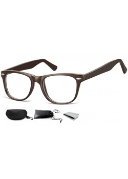 Okulary oprawki zerówki korekcyjne Nerdy Flex Sunoptic AC15C brązowe ze sklepu Stylion w kategorii Okulary zerówki męskie - zdjęcie 107784697