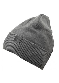 Męska Zimowa Czapka Szara z polarem - L/XL 2MORO ST-539B ze sklepu Stylion w kategorii Czapki zimowe męskie - zdjęcie 107784895