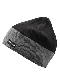Męska Zimowa Czapka Czarno-grafitowa z polarem - L/XL 2MORO ST-512 ze sklepu Stylion w kategorii Czapki zimowe męskie - zdjęcie 107784939