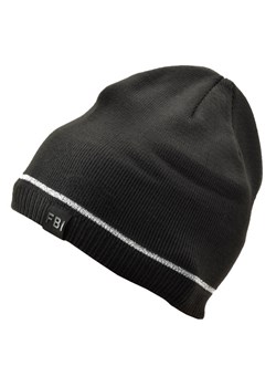 Męska Zimowa Czapka Czarna z polarem - L/XL FBI ST-533B ze sklepu Stylion w kategorii Czapki zimowe męskie - zdjęcie 107784949