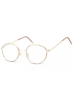 Lenonki Okulary oprawki optyczne 929H panterka + złoty ze sklepu Stylion w kategorii Oprawki do okularów męskich - zdjęcie 107784967