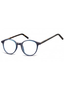 Okulary oprawki zerówki korekcyjne lenonki Unisex Sunoptic AC23G niebieski + panterka ze sklepu Stylion w kategorii Okulary zerówki męskie - zdjęcie 107785075