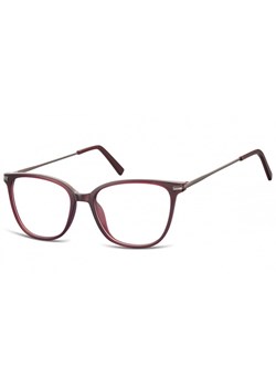 Okulary oprawki zerówki korekcyjne Nerdy Unisex Sunoptic AC26D bordowe ze sklepu Stylion w kategorii Okulary zerówki męskie - zdjęcie 107785087