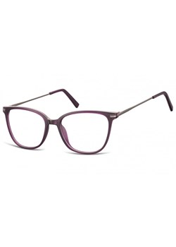 Okulary oprawki zerówki korekcyjne Nerdy Unisex Sunoptic AC26E ciemnofioletowe ze sklepu Stylion w kategorii Okulary zerówki męskie - zdjęcie 107785089