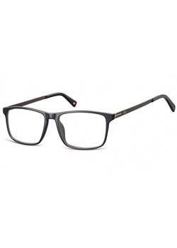 Okulary oprawki zerówki korekcyjne Nerdy Unisex Montana MA59 czarne + grafitowy zausznik ze sklepu Stylion w kategorii Okulary zerówki męskie - zdjęcie 107785095