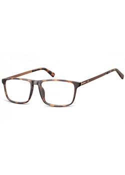 Okulary oprawki zerówki korekcyjne Nerdy Unisex Montana MA59A panterka + brązowy zausznik ze sklepu Stylion w kategorii Okulary zerówki męskie - zdjęcie 107785097