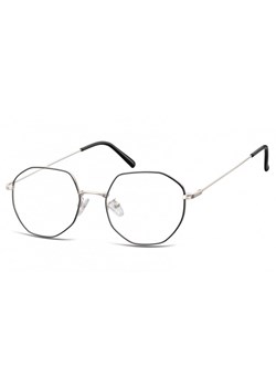 Lenonki Sześciokątne Okulary oprawki optyczne 925F czarno-srebrne ze sklepu Stylion w kategorii Oprawki do okularów męskich - zdjęcie 107785169