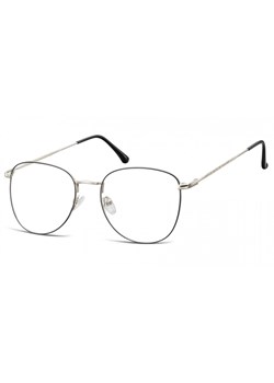 Oprawki okulary  Pilotki zerówki korekcyjne 924F czarno-srebrne ze sklepu Stylion w kategorii Okulary zerówki męskie - zdjęcie 107785177