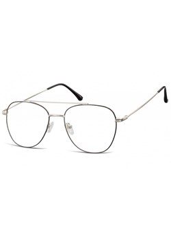 Oprawki okulary  Pilotki zerówki korekcyjne 922G czarno-srebrne ze sklepu Stylion w kategorii Okulary zerówki męskie - zdjęcie 107785197
