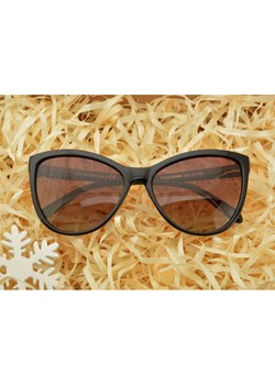 Damskie okulary Kocie polaryzacyjne brązowe POL-830 ze sklepu Stylion w kategorii Okulary przeciwsłoneczne damskie - zdjęcie 107785495