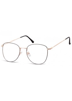 Oprawki okulary  Pilotki zerówki korekcyjne 924B czarno-złote ze sklepu Stylion w kategorii Okulary zerówki męskie - zdjęcie 107785617