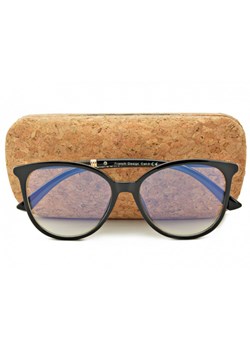 Okulary Kocie Oczy Korekcyjne z Antyrefleksem Zerówki POL-BLF-817K ze sklepu Stylion w kategorii Okulary korekcyjne damskie - zdjęcie 107785765