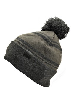Męska czapka zimowa z pomponem szaro/czarna L/XL 2MORO ST-557 ze sklepu Stylion w kategorii Czapki zimowe męskie - zdjęcie 107786327