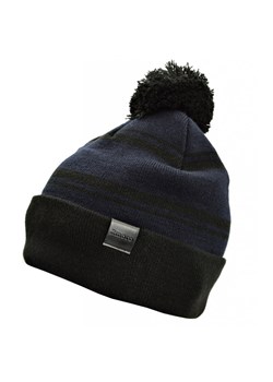 Męska Zimowa Czapka z pomponem granatowo/czarna L/XL 2MORO ST-557A ze sklepu Stylion w kategorii Czapki zimowe męskie - zdjęcie 107786328