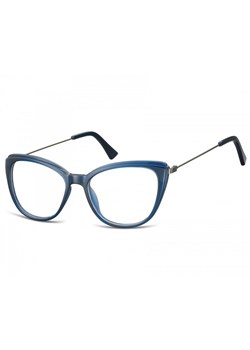 Okulary oprawki zerówki korekcyjne Kocie Oczy Sunoptic AC8B granatowe ze sklepu Stylion w kategorii Okulary zerówki męskie - zdjęcie 107786567