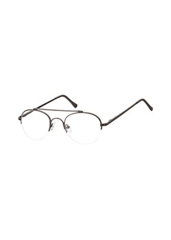 Okulary oprawki korekcyjne metalowo-żyłkowe Okrągłe 786 czarne ze sklepu Stylion w kategorii Okulary korekcyjne męskie - zdjęcie 107786907