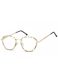 Owalne Okulary oprawki optyczne 918D złote+panterka ze sklepu Stylion w kategorii Oprawki do okularów męskich - zdjęcie 107786976