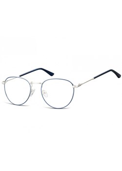 Okulary oprawki owalne Lenonki optyczne 920D srebrno-niebieskie ze sklepu Stylion w kategorii Oprawki do okularów męskich - zdjęcie 107786996