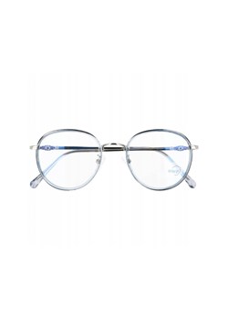 Okulary Lenonki filtr światła niebieskiego BLUE LIGHT do komputera zerówki 2548-3 srebrno-błękitne ze sklepu Stylion w kategorii Okulary korekcyjne damskie - zdjęcie 107787028