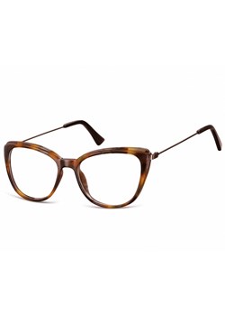 Oprawki korekcyjne okulary Kocie Oczy zerówki damskie CP121E ciemny szylkret ze sklepu Stylion w kategorii Okulary korekcyjne damskie - zdjęcie 107787149